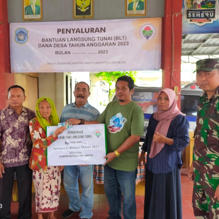 Pembagian BLT DD Tahap I, II, dan III Tahun Anggaran 2023 di Desa Plaosan